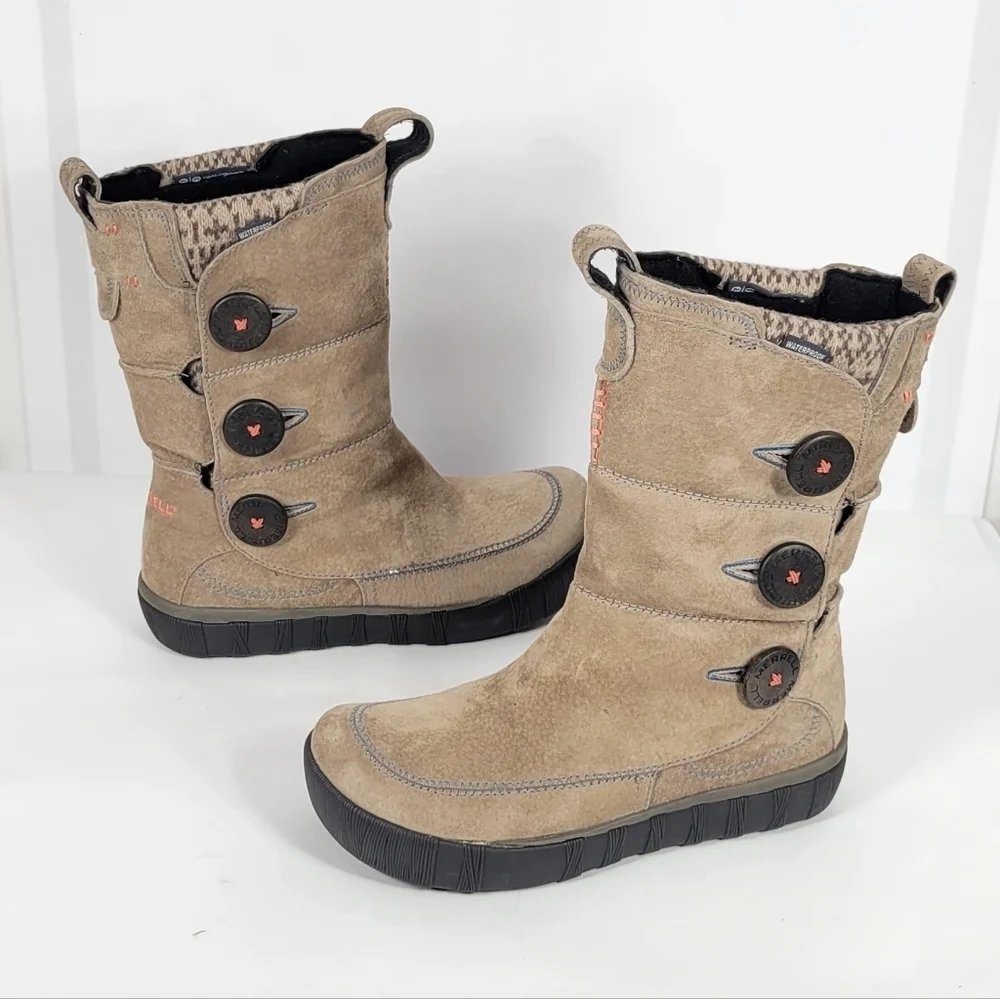 Merrell Suede Tan Winter Boots#787 Size 7